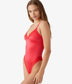 Wacoal Chemises & Bodysuits * Away Copoed Bodyuit Hibiscus