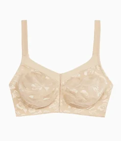 Wacoal Full Figure|Unlined * Awareness Full Figure Seamless Wire Free Bra Sand