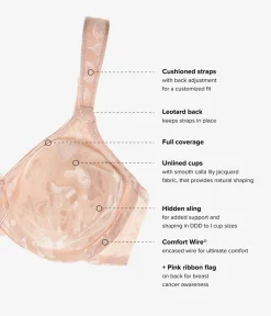 Wacoal Full Figure|Unlined * Awareness Underwire Bra Sand