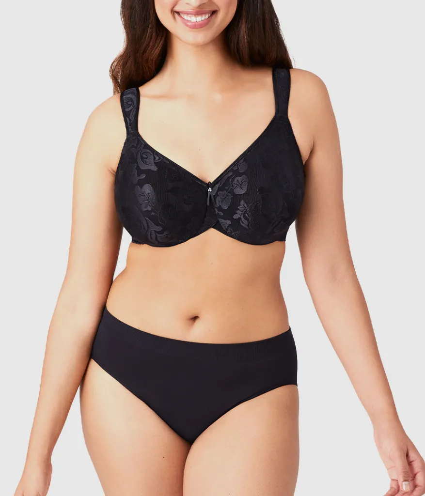 Wacoal Full Figure|Unlined * Awareness Underwire Bra Black