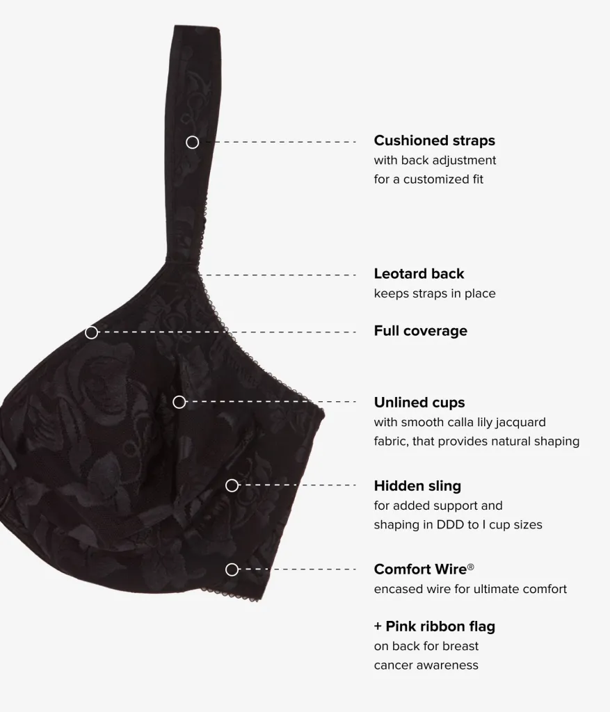 Wacoal Full Figure|Unlined * Awareness Underwire Bra Black