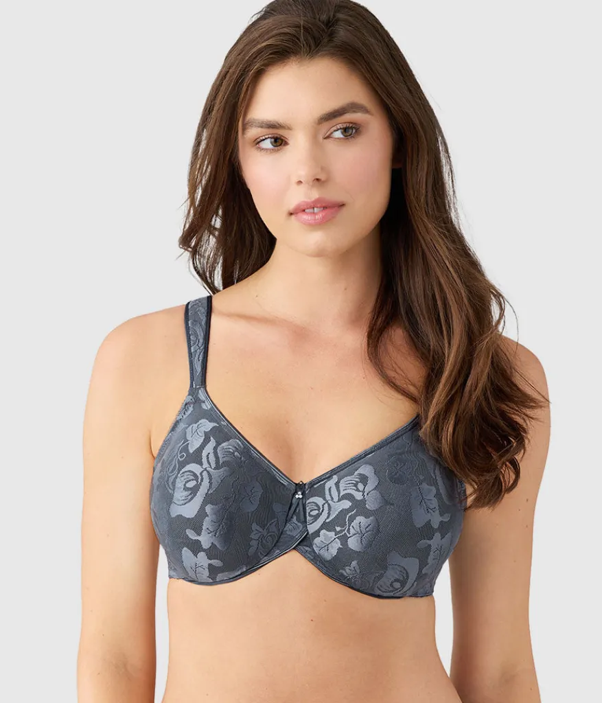 Wacoal Full Figure|Unlined * Awareness Underwire Bra Dark Slate