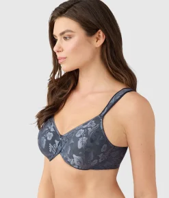 Wacoal Full Figure|Unlined * Awareness Underwire Bra Dark Slate