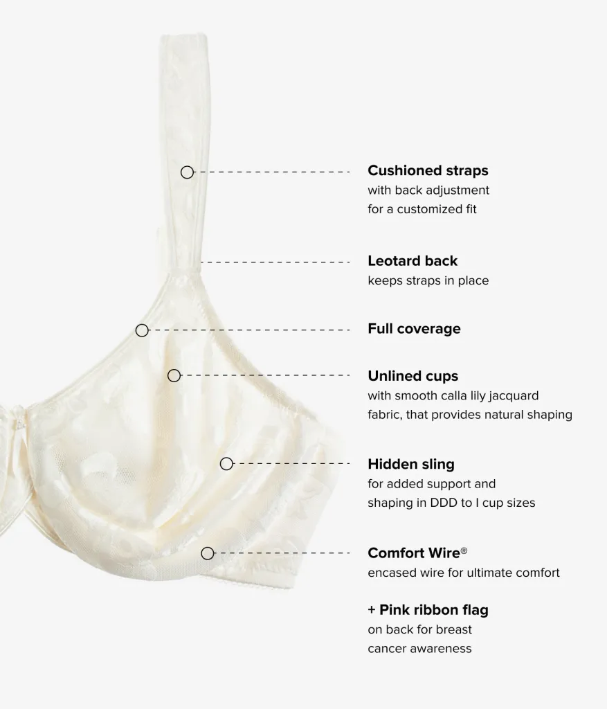 Wacoal Full Figure|Unlined * Awareness Underwire Bra Ivory