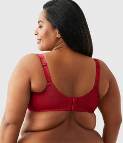 Wacoal Full Figure|Unlined * Back Appeal® H-K Cup Underwire Bra Regina Red