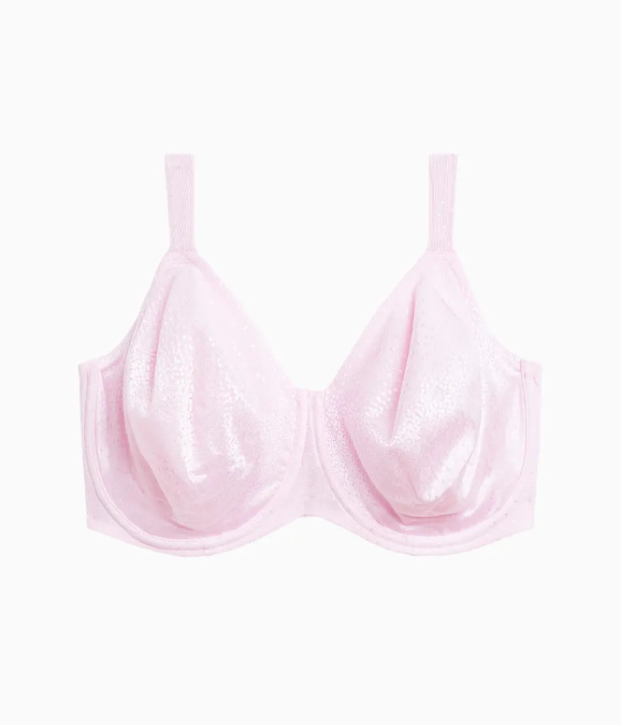 Wacoal Full Figure|Unlined * Back Appeal® H-K Cup Underwire Bra Cradle Pink