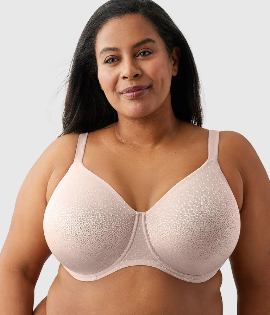 Wacoal Full Figure|Unlined * Back Appeal® H-K Cup Underwire Bra Rose Dust