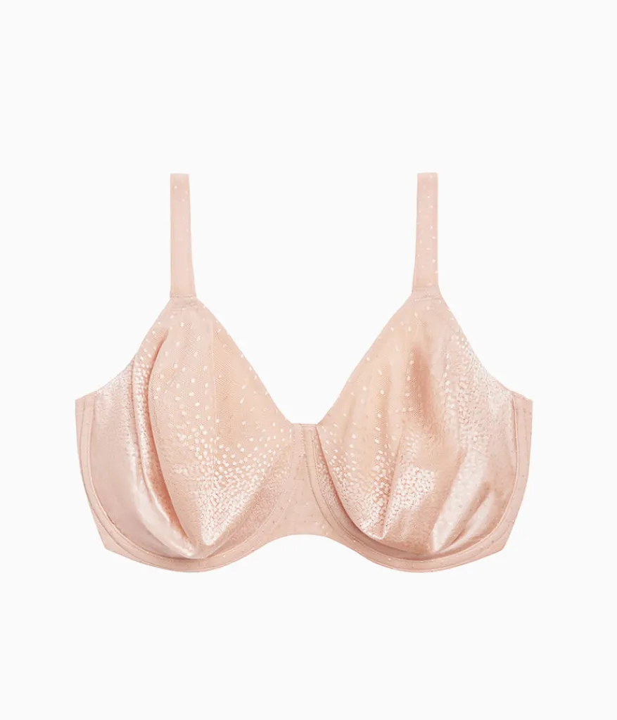 Wacoal Full Figure|Unlined * Back Appeal® H-K Cup Underwire Bra Rose Dust