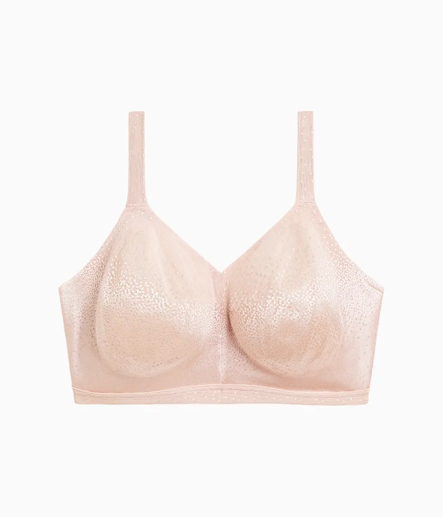 Wacoal Full Figure|Unlined * Back Appeal® H-K Cup Wire Free Bra Rose Dust