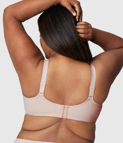 Wacoal Full Figure|Unlined * Back Appeal® H-K Cup Wire Free Bra Rose Dust