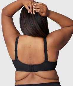 Wacoal Full Figure|Unlined * Back Appeal® H-K Cup Wire Free Bra Black