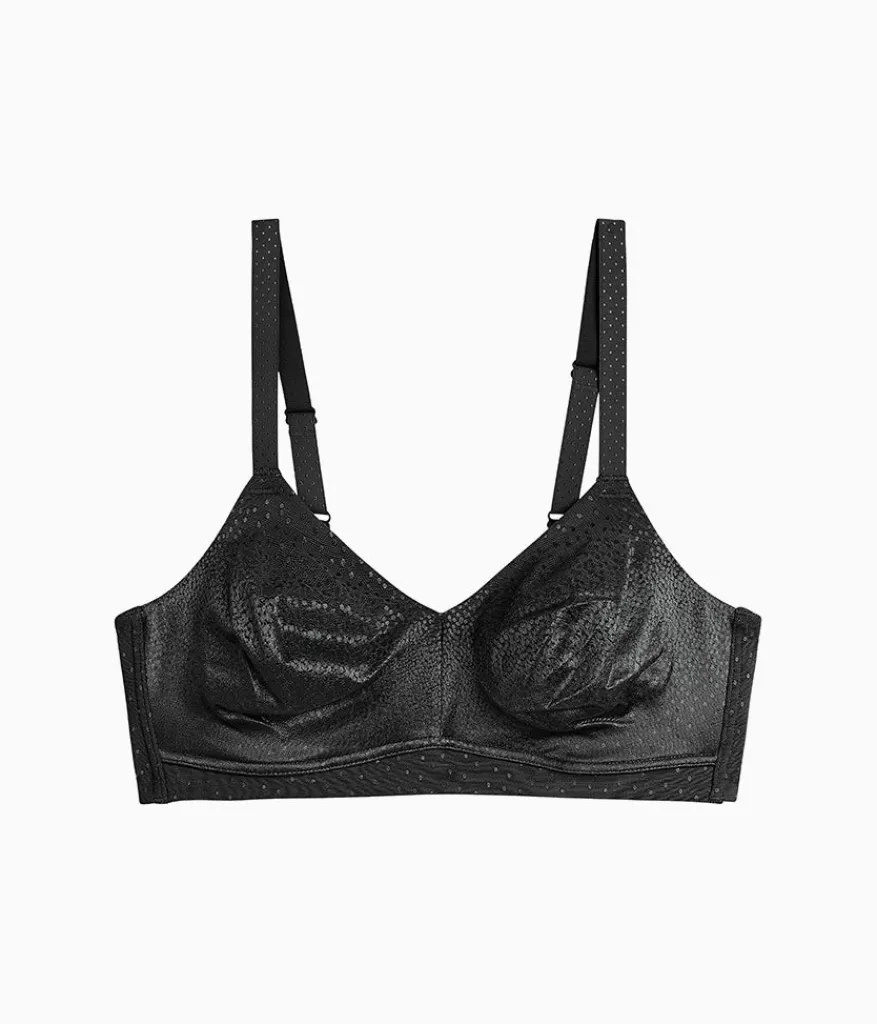 Wacoal Full Figure|Seamless * Back Appeal® Wire Free Bra Black