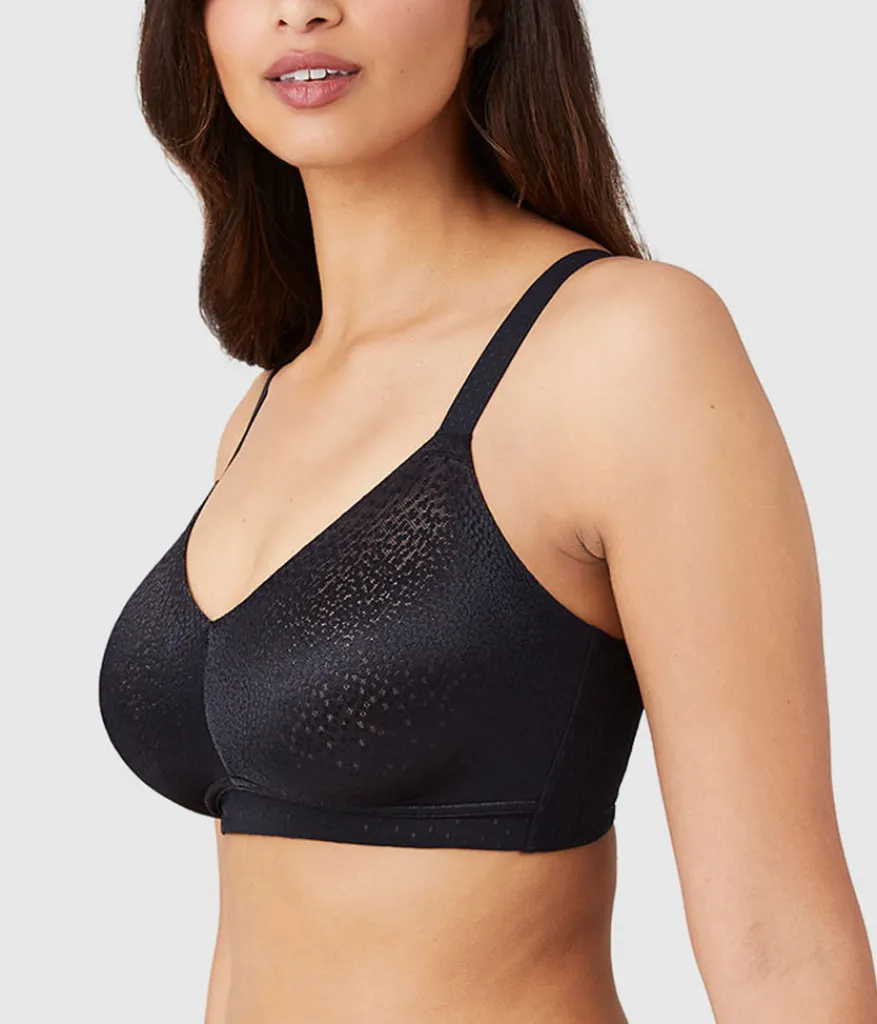 Wacoal Full Figure|Seamless * Back Appeal® Wire Free Bra Black