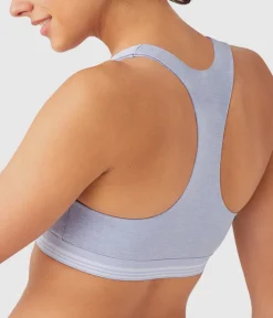 Wacoal Bralettes|Unlined * b.active Racerback port Braette Cosmic Sky Heather