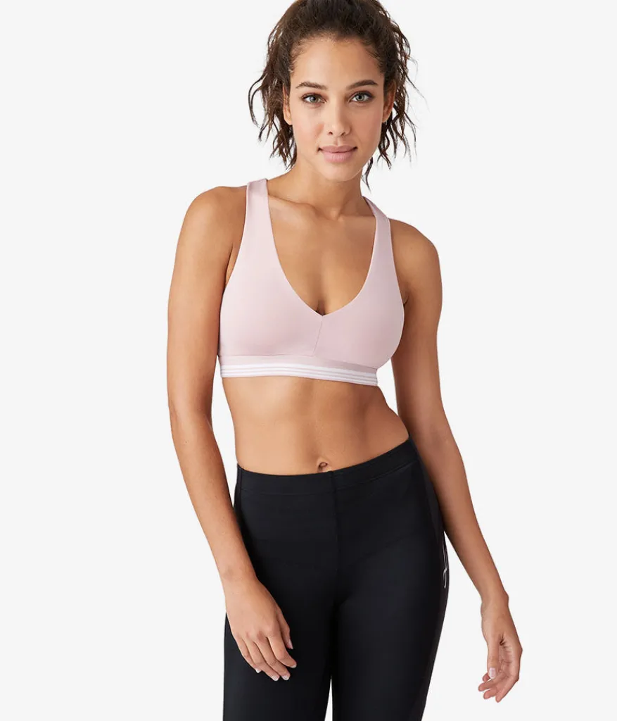Wacoal Bralettes|Unlined * b.active Racerback port Braette Blush Pink