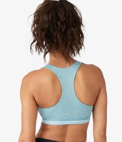 Wacoal Bralettes|Unlined * b.active Racerback port Braette Trellis Heather