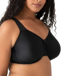 Wacoal Full Figure|Unlined * Basic Beauty Full Figure Seamless Underwire Bra Black