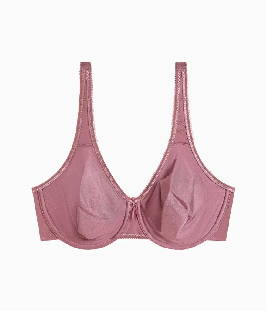 Wacoal Full Figure|Unlined * Basic Beauty Full Figure Seamless Underwire Bra Rose Brown