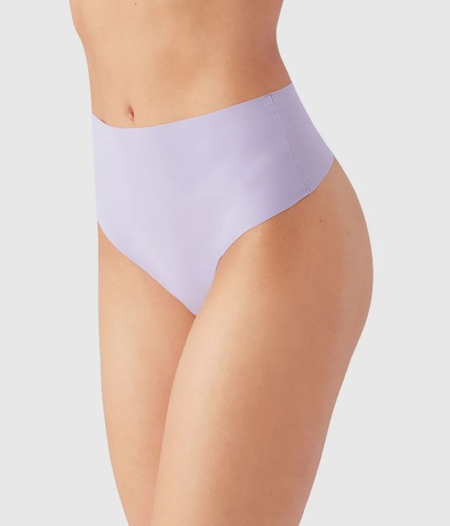 Wacoal Thong * b.bare Hi-Wait Thong Lavender Gray