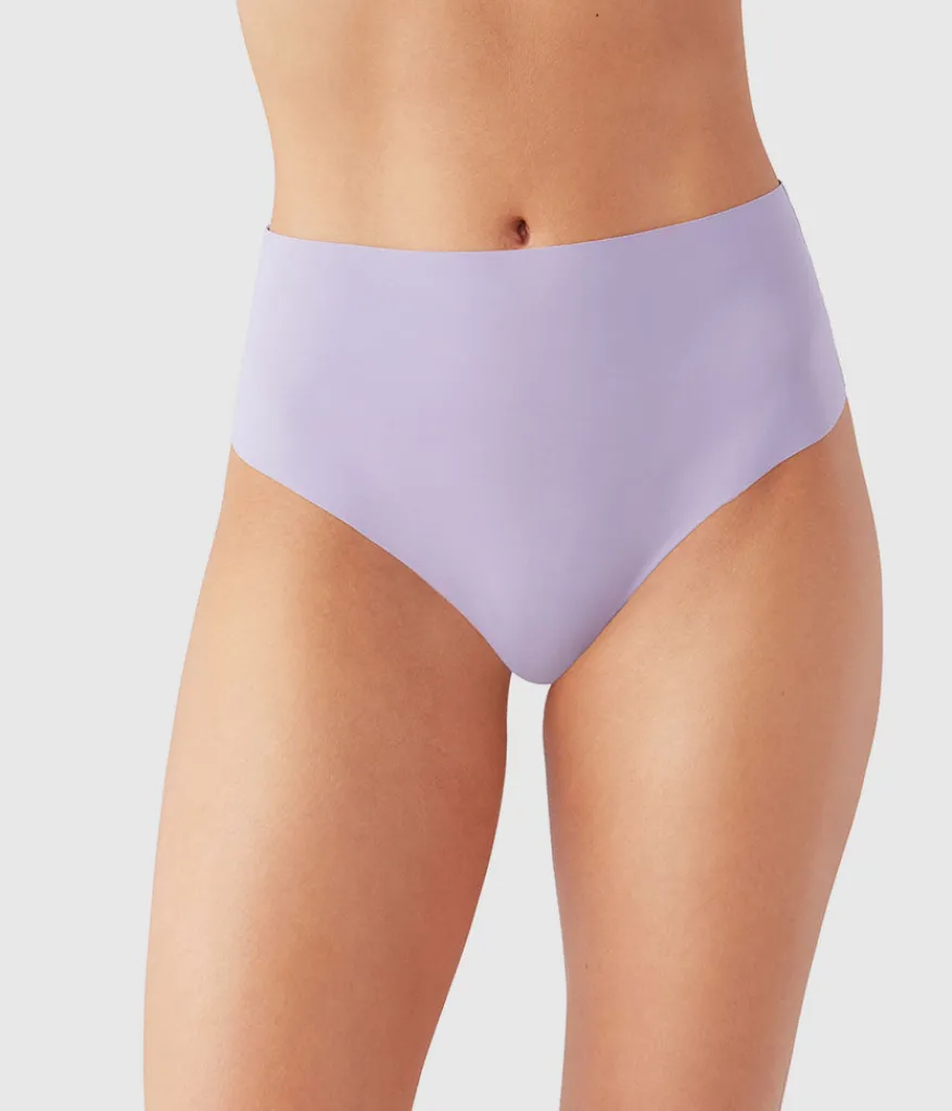 Wacoal Thong * b.bare Hi-Wait Thong Lavender Gray