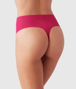 Wacoal Thong * b.bare Hi-Wait Thong Cerise