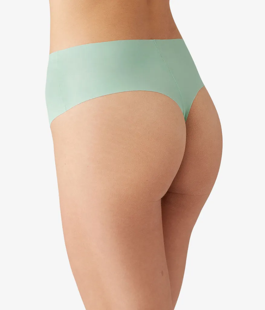 Wacoal Thong * b.bare Hi-Wait Thong Silt Green