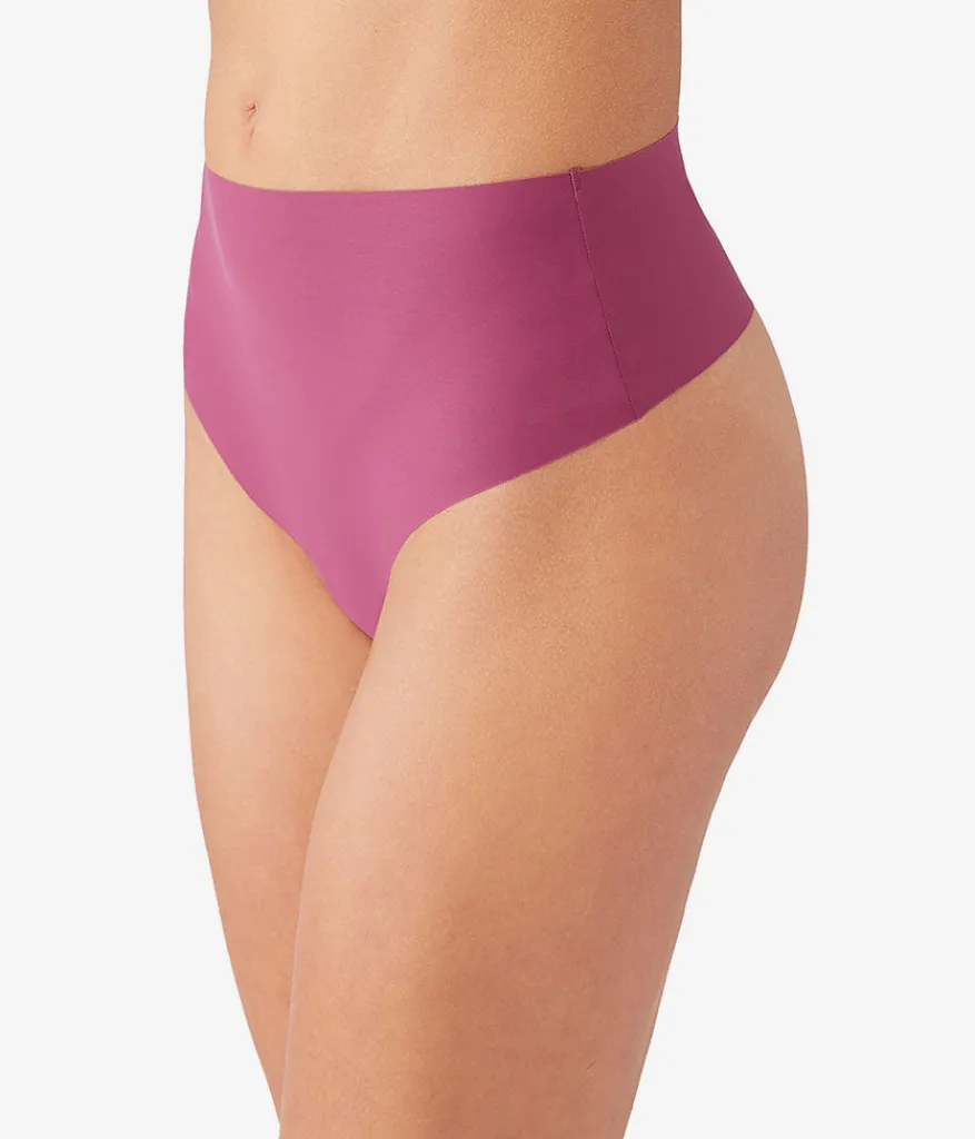 Wacoal Thong * b.bare Hi-Wait Thong Raspberry Coulis