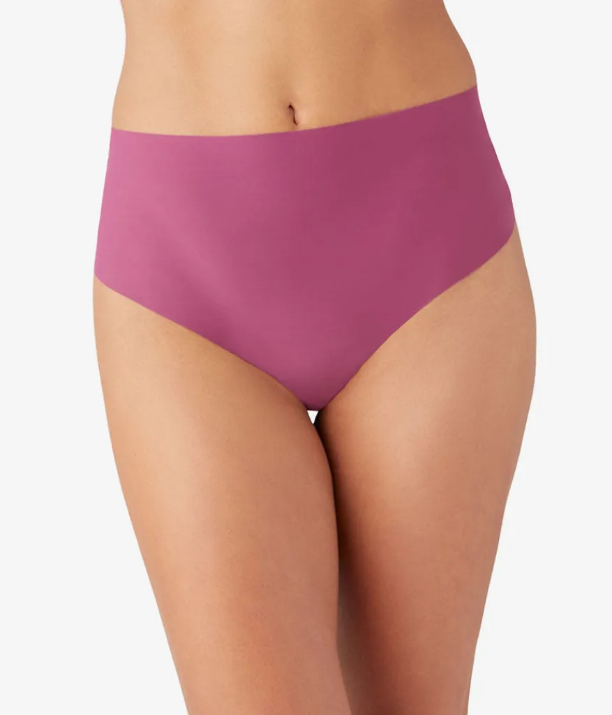 Wacoal Thong * b.bare Hi-Wait Thong Raspberry Coulis