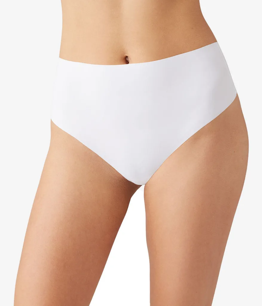 Wacoal Thong * b.bare Hi-Wait Thong White