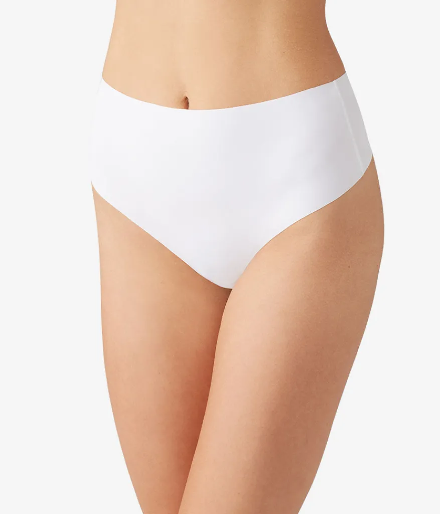 Wacoal Thong * b.bare Hi-Wait Thong White