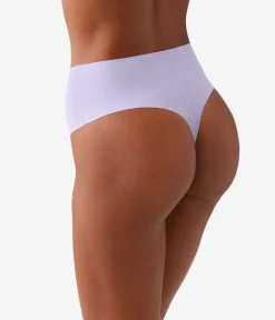 Wacoal Thong * b.bare Hi-Wait Thong Thistle