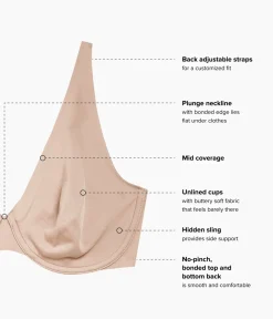 Wacoal Unlined|Seamless * Better Than Braless™ Underwire Bra Roebuck
