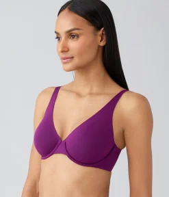 Wacoal Unlined|Seamless * Better Than Braless™ Underwire Bra Dark Purple