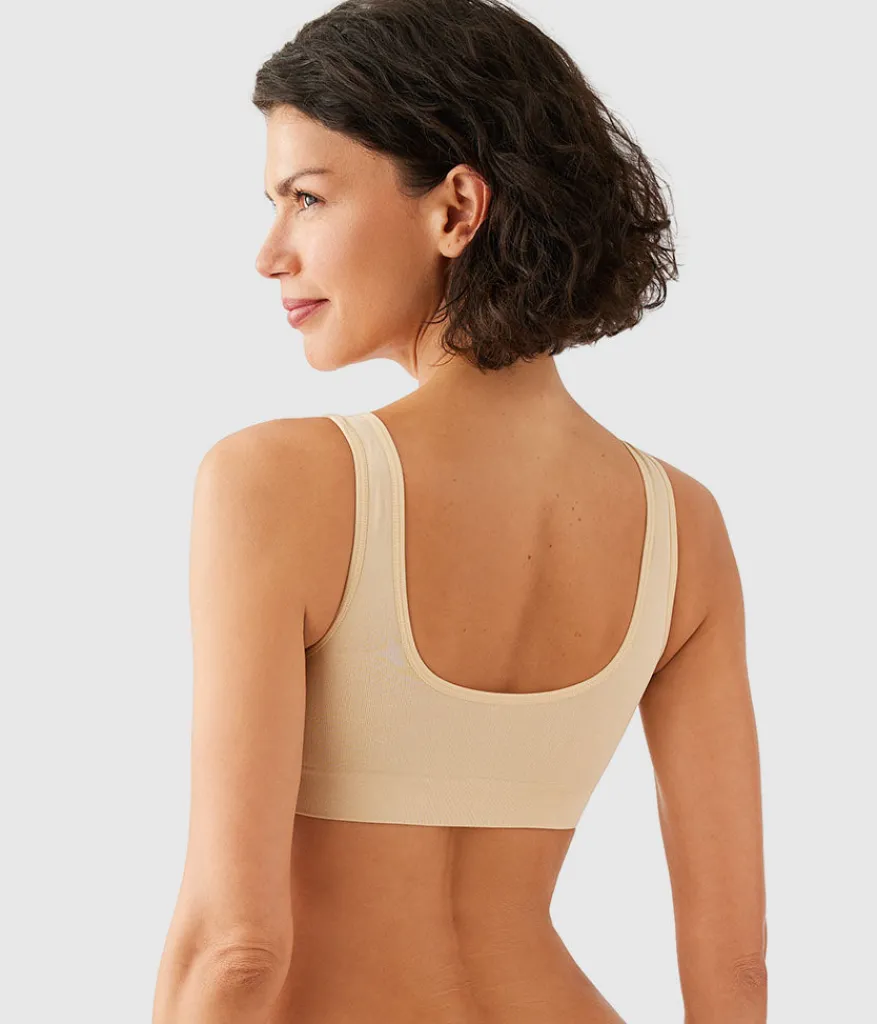 Wacoal Unlined|Bralettes * B-Smooth® Front Close Bralette Sand