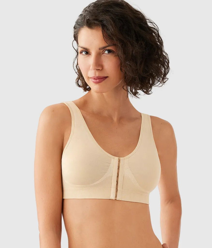 Wacoal Unlined|Bralettes * B-Smooth® Front Close Bralette Sand