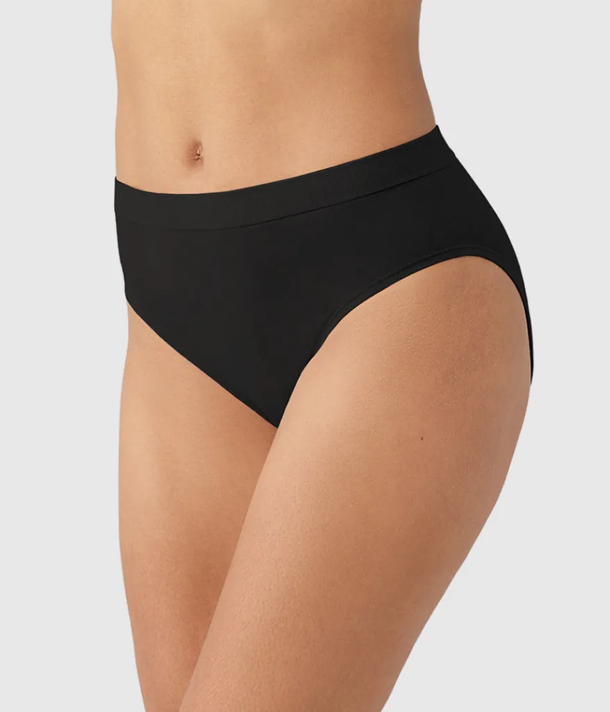 Wacoal Hi-Cut|Seamless * B-ooth® Natura Hi-Cut Black