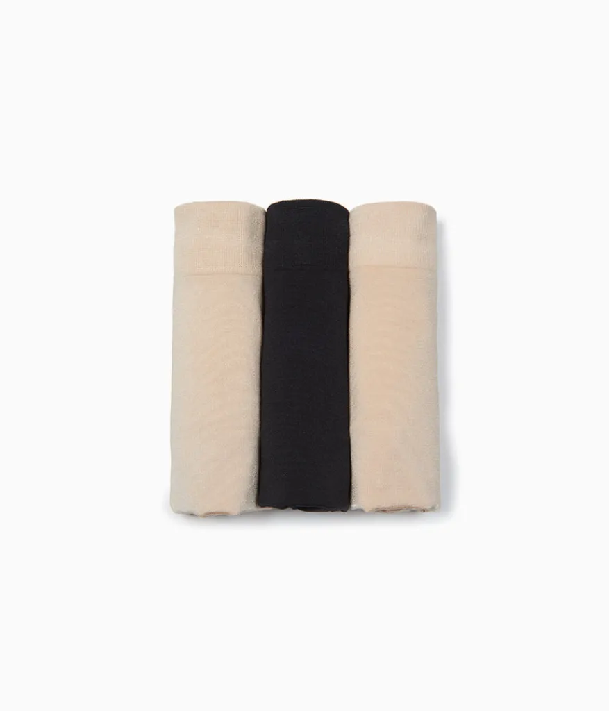 Wacoal Hi-Cut|Seamless * B-ooth® Packaged Hi-Cut Sand/Sand/Black