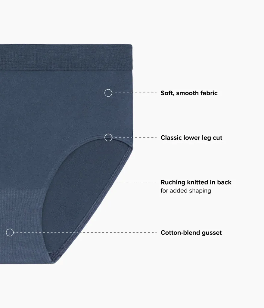 Wacoal Brief|Seamless * B-ooth® eae Brief Dark Slate