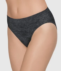 Wacoal Hi-Cut|Seamless * B-ooth® eae Hi-Cut Charcoal Heather
