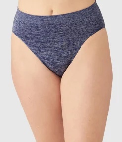 Wacoal Hi-Cut|Seamless * B-ooth® eae Hi-Cut Patriot Blue Heather