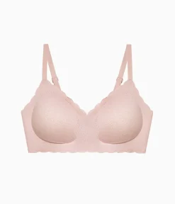 Wacoal Lace|Wireless * b.wow'd ace Wire Free Bra Blush Pink