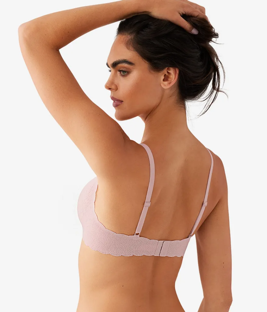 Wacoal Lace|Wireless * b.wow'd ace Wire Free Bra Blush Pink