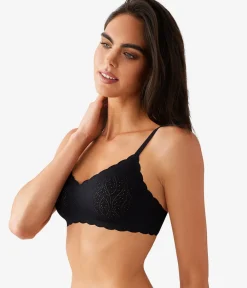 Wacoal Lace|Wireless * b.wow'd ace Wire Free Bra Night