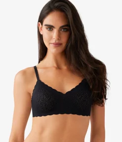 Wacoal Lace|Wireless * b.wow'd ace Wire Free Bra Night