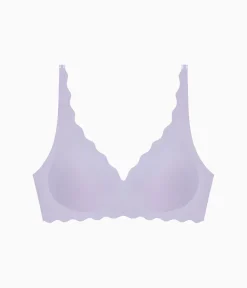 Wacoal Racerback/Convertible|Seamless * b.wow'd Wire Free Bra Lavender Gray