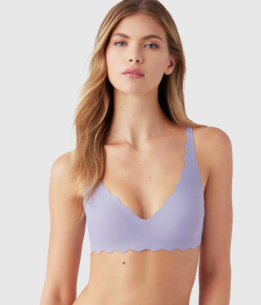Wacoal Racerback/Convertible|Seamless * b.wow'd Wire Free Bra Lavender Gray
