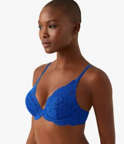 Wacoal Underwire * Ciao Bella Plunge Contour Bra Surf Blue