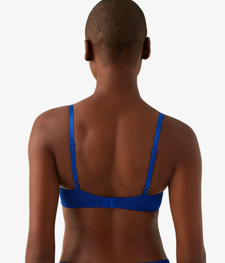 Wacoal Underwire * Ciao Bella Plunge Contour Bra Surf Blue