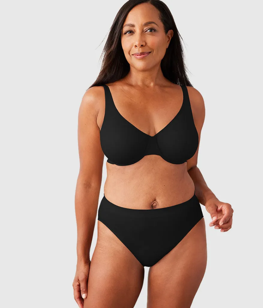 Wacoal Full Figure|Unlined * Comfortable Cool Underwire Bra Black