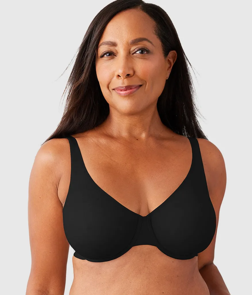 Wacoal Full Figure|Unlined * Comfortable Cool Underwire Bra Black